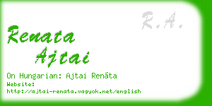 renata ajtai business card